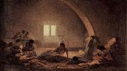 Francisco de Goya Das Pestlazarett oil